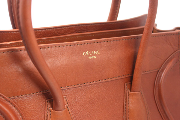 Celine Luggage Mini 30cm Boston Bag 98169 Coffee - Click Image to Close