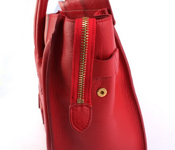 Celine Luggage Mini 30cm Boston Bag 98169 Wine Red - Click Image to Close