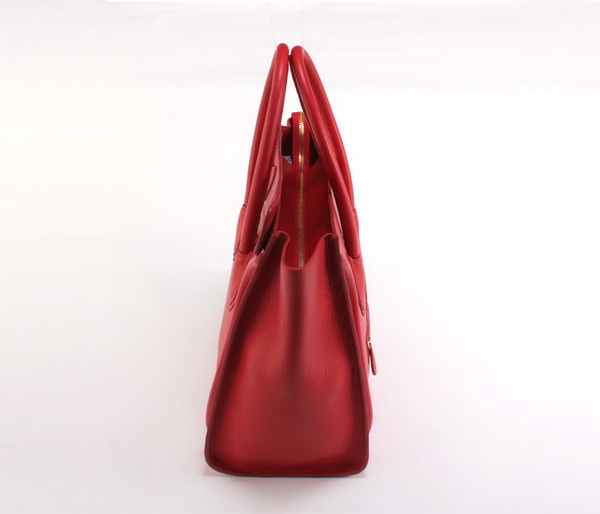 Celine Luggage Mini 30cm Boston Bag 98169 Wine Red