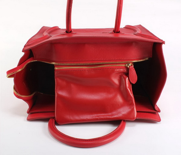 Celine Luggage Mini 30cm Boston Bag 98169 Wine Red