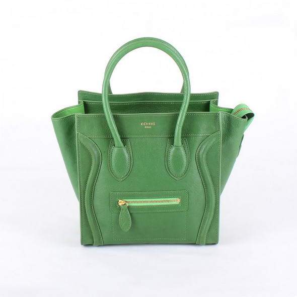 Celine Luggage Mini 26cm Boston Bag - 98167 Green
