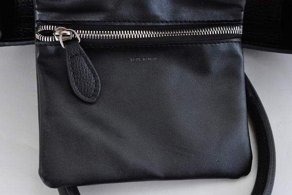 Celine Luggage Mini 26cm Boston Bag - 98167 Black Calf Leather