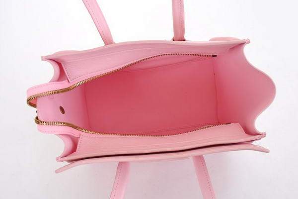 Celine Luggage Mini 26cm Boston Bag - 98167 Pink Calf Leather
