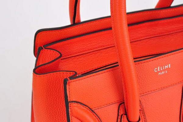 Celine Luggage Mini 26cm Boston Bag - 98167 Orange Calf Leather