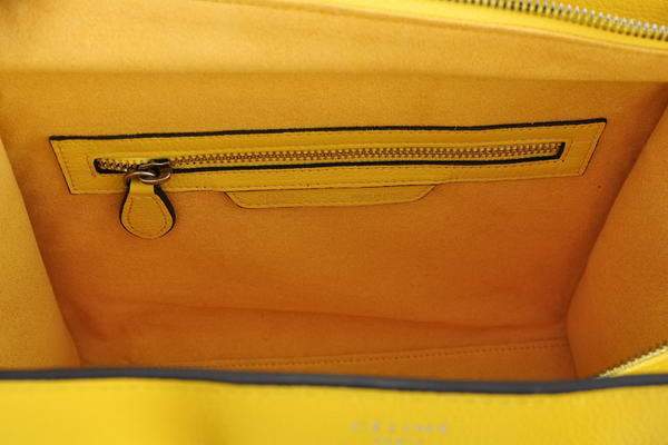 Celine Luggage Mini 26cm Boston Bag - 98167 Yellow CalfSkin Leather - Click Image to Close