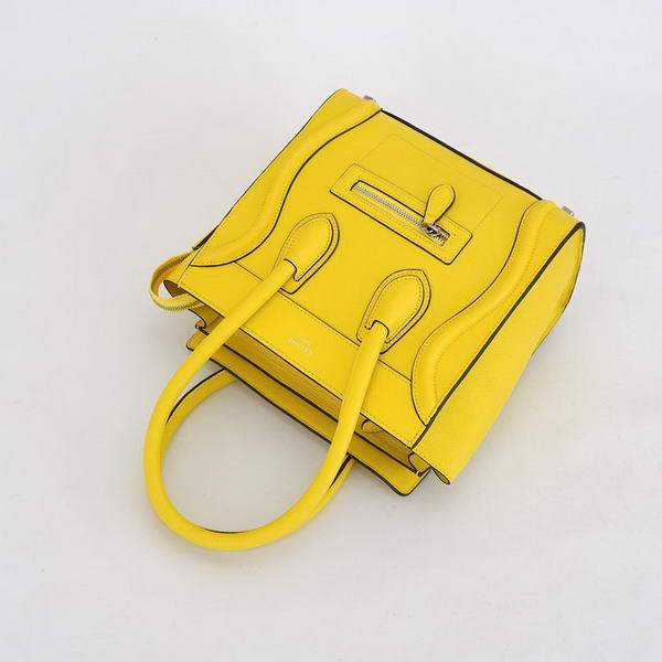 Celine Luggage Mini 26cm Boston Bag - 98167 Yellow CalfSkin Leather