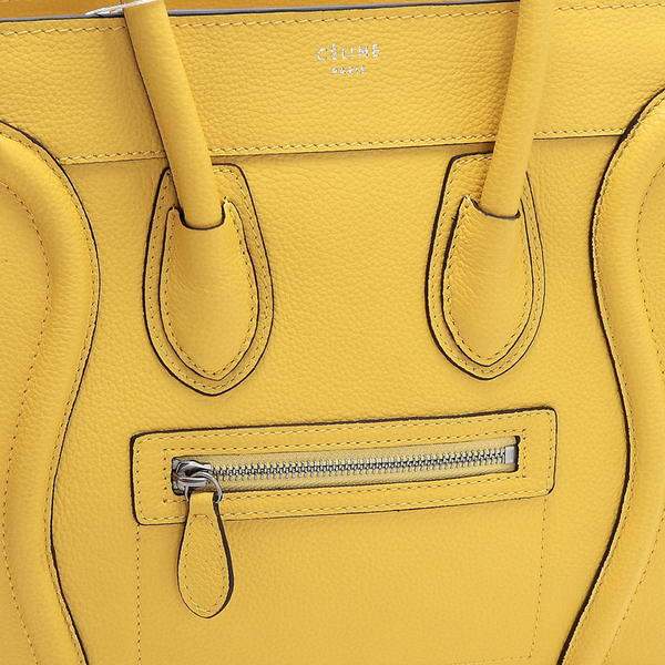 Celine Luggage Mini 26cm Boston Bag - 3307 Yellow Original Leather