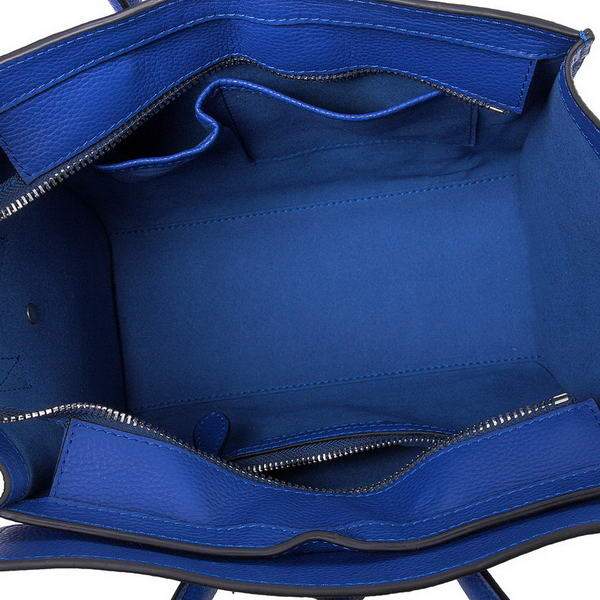 Celine Luggage Micro Boston Bag Mini 26cm - 3307 Blue Original Leather - Click Image to Close