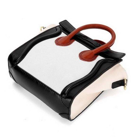 Celine Luggage Nano 20cm Tote Bag - 3309 Cream Suede Leather - Click Image to Close