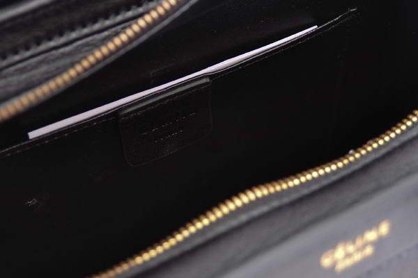 Celine Luggage Bag Nano 20cm - 98168 Black Calf Leather - Click Image to Close