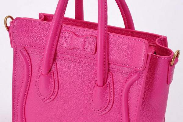 Celine Luggage Bag Nano 20cm - 98168 Rosy Calf Leather - Click Image to Close