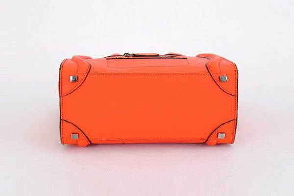Celine Luggage Mini 30cm Boston Bag 98169 Orange Calf Leather