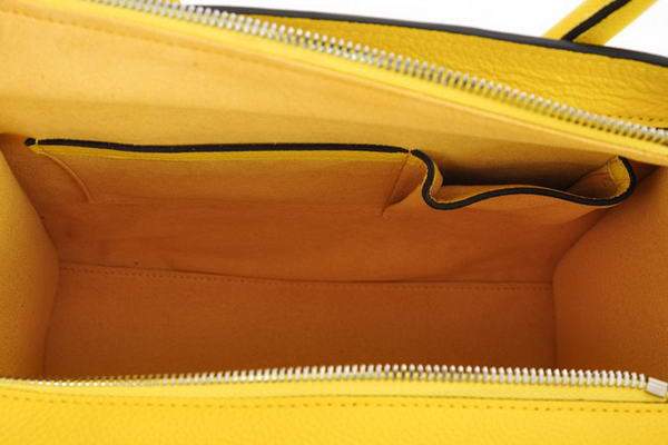 Celine Luggage Mini 30cm Boston Bag 98169 Yellow Calf Leather