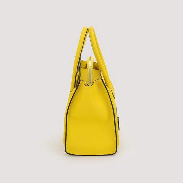 Celine Luggage Mini 30cm Boston Bag 98169 Yellow Calf Leather - Click Image to Close