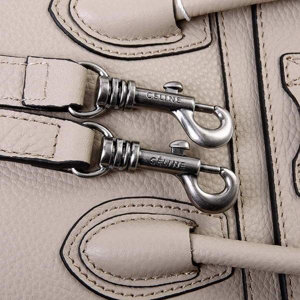 Celine Luggage Nano 20cm Tote Bag - 3309 Khaki Original Leather