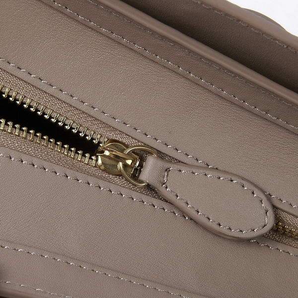 Celine Luggage Nano 20cm Tote Bag - 3309 Light Khaki Original Leather