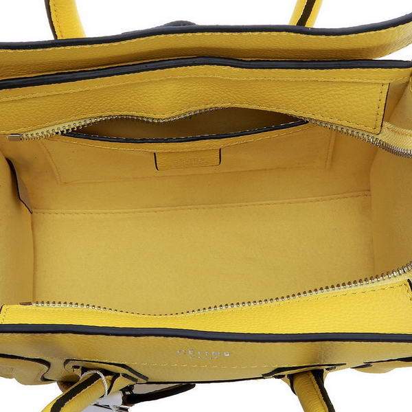 Celine Luggage Nano 20cm Tote Bag - 3309 Yellow