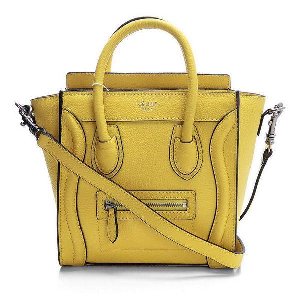 Celine Luggage Nano 20cm Tote Bag - 3309 Yellow - Click Image to Close