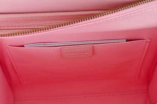 Celine Luggage Bag Nano 20cm  - 98168 Pink Calf Leather