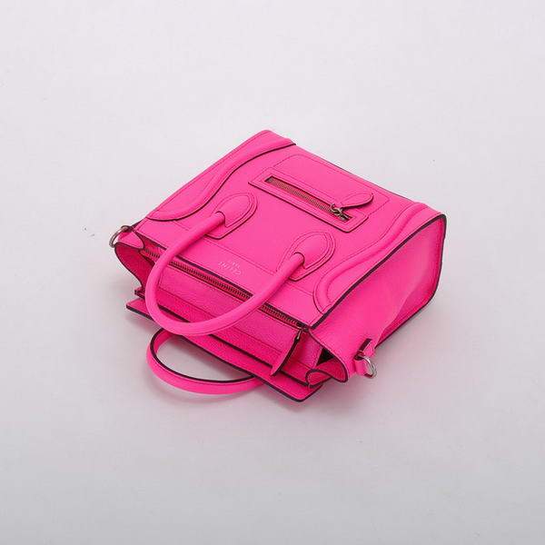 Celine Luggage Bag Nano 20cm  - 98168 Rosy Calf Leather