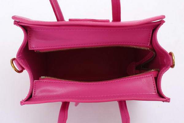 Celine Luggage Bag Nano 20cm - 98168 Peach Nappa Leather - Click Image to Close
