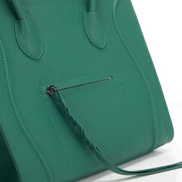 Celine Luggage Phantom Square Tote Bag - 3341 Atrovirens Original Leather - Click Image to Close