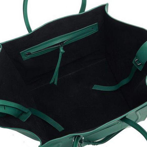 Celine Luggage Phantom Square Tote Bag - 3341 Atrovirens Original Leather