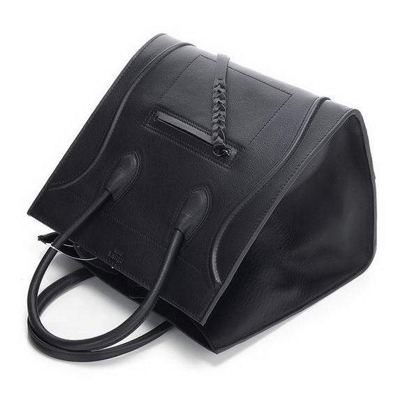 Celine Luggage Phantom Square Tote Bag - 3341 Black Original Leather - Click Image to Close