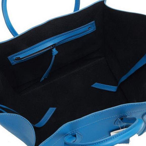 Celine Luggage Phantom Square Tote Bag - 3341 Blue Original Leather - Click Image to Close