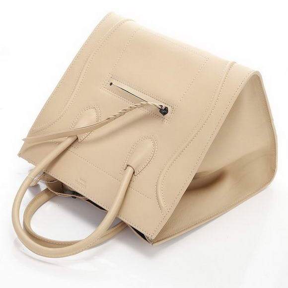 Celine Luggage Phantom Square Tote Bag - 3341 Cream Original Leather