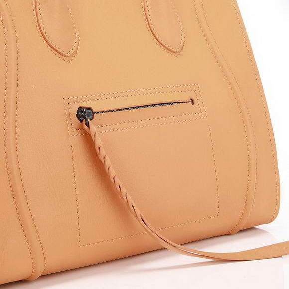 Celine Luggage Phantom Square Tote Bag - 3341 Orange Original Leather