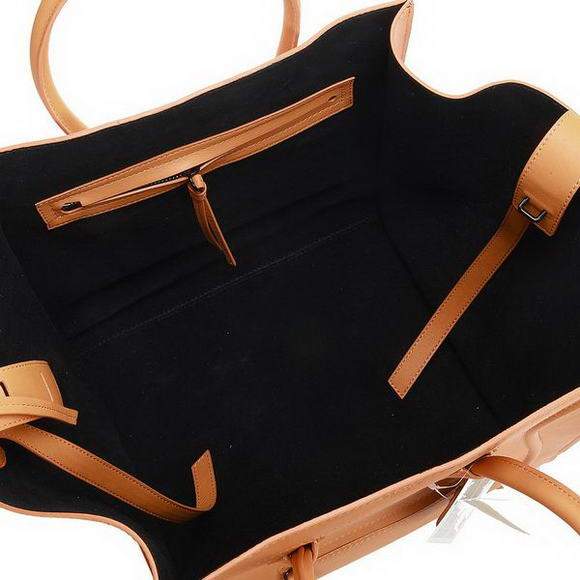 Celine Luggage Phantom Square Tote Bag - 3341 Orange Original Leather