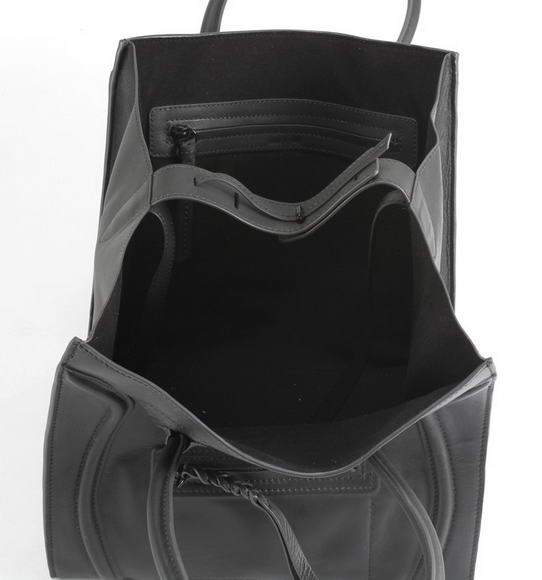 Celine Luggage Phantom Square Tote Bag - 80066 Grey Calf Original Leather