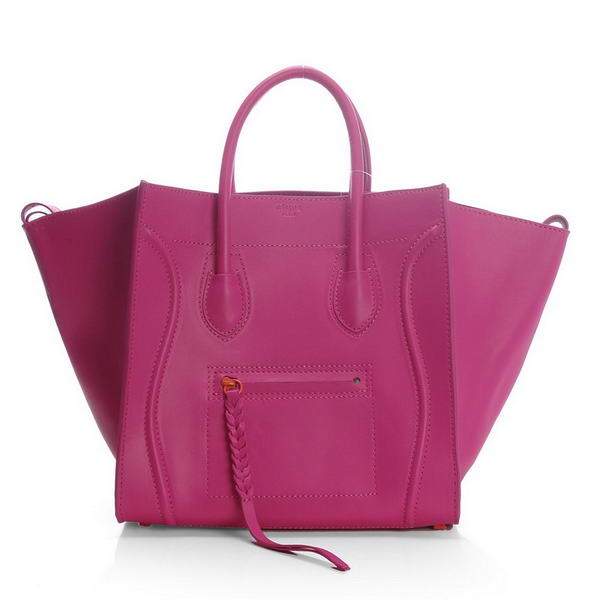 Celine Luggage Phantom Square Tote Bag - 3341 Rosy Original Leather