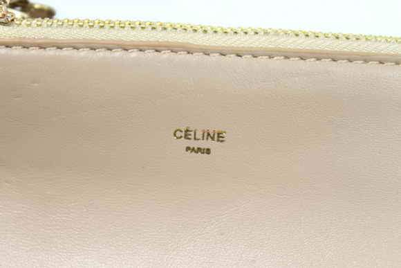 Celine Lambskin Shoulder Bag - 8822 Apricot - Click Image to Close