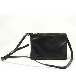 Celine Lambskin Shoulder Bag - 8822 Black