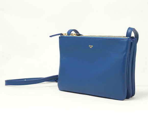 Celine Lambskin Shoulder Bag - 8822 Blue
