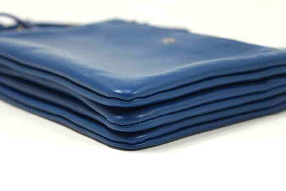 Celine Lambskin Shoulder Bag - 8822 Blue - Click Image to Close