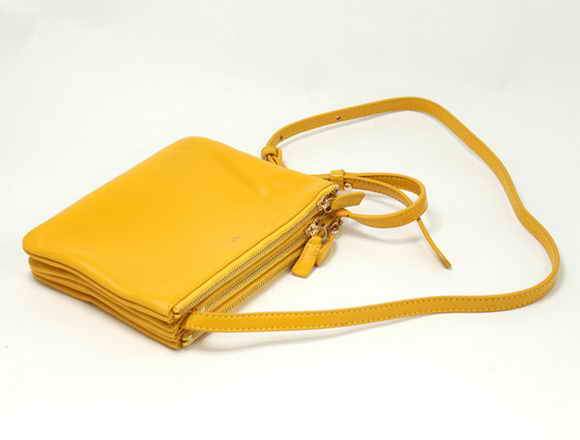 Celine Lambskin Shoulder Bag - 8822 Yellow - Click Image to Close