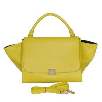 Celine Trapeze Bags C008 Lemon Calf Leather