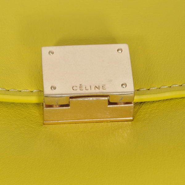 Celine Trapeze Bags C008 Lemon Calf Leather - Click Image to Close