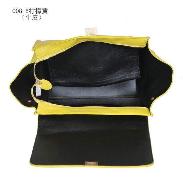 Celine Trapeze Bags C008 Lemon Calf Leather - Click Image to Close