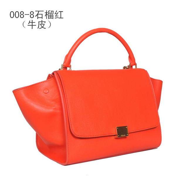 Celine Trapeze Bags C008 Light Red Calf Leather - Click Image to Close