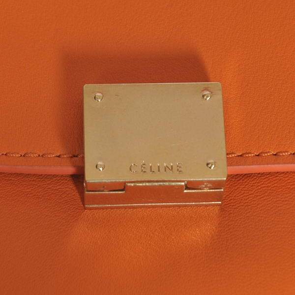Celine Trapeze Bags C008 Orange Calf Leather