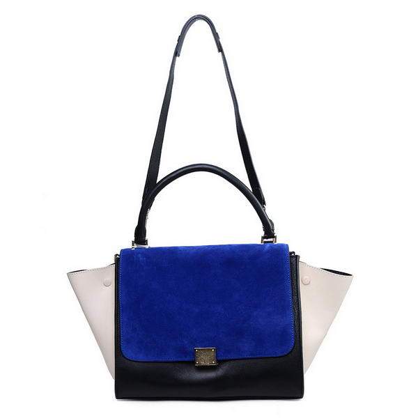 Celine Stamped Trapeze Bags - 3342 Blue and Black