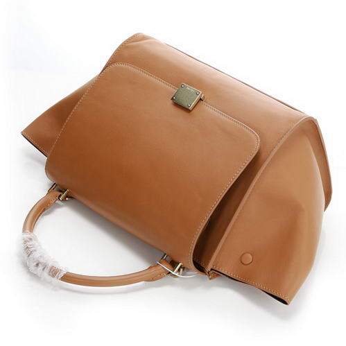 Celine Stamped Trapeze Bag - 3042 Apricot Original Leather