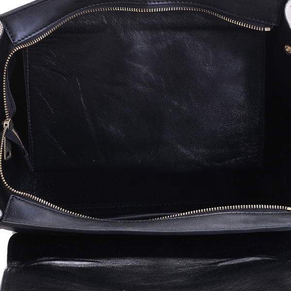Celine Stamped Trapeze Bags - 3342 Black and Camel - Click Image to Close
