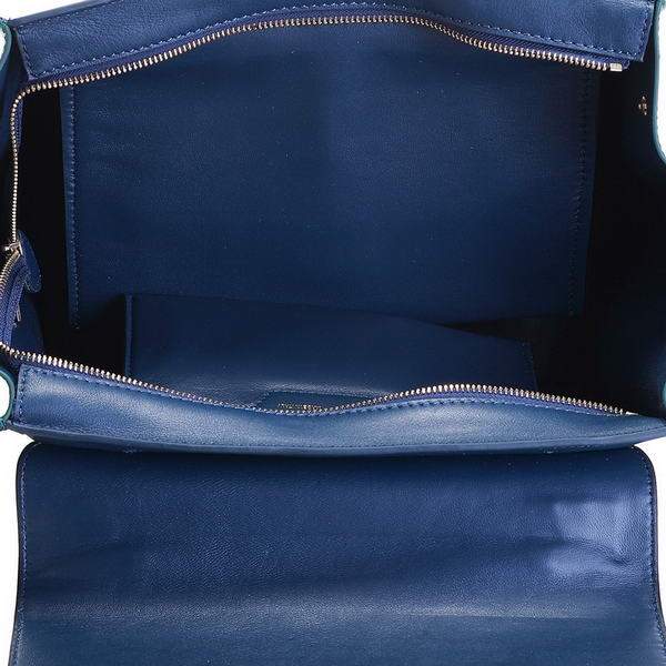 Celine Stamped Trapeze Bags - 3342 Blue Brown and Black