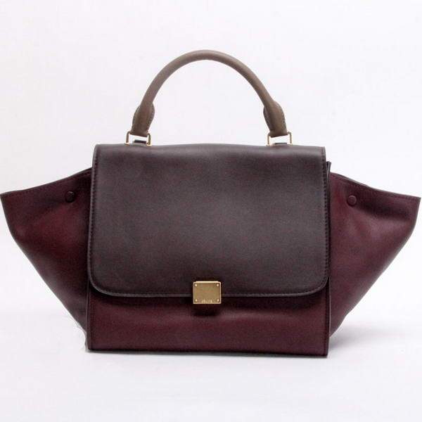 Celine Stamped Trapeze Bag - 64430 Khaki Original Leather