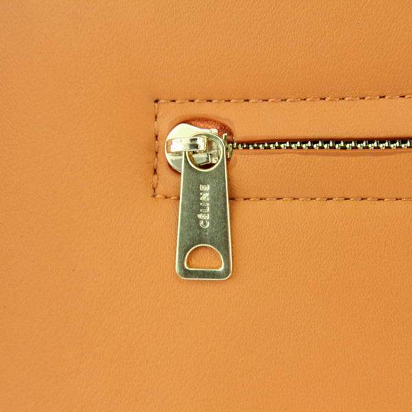 Celine Stamped Trapeze Bag - 64430 Orange Original Leather